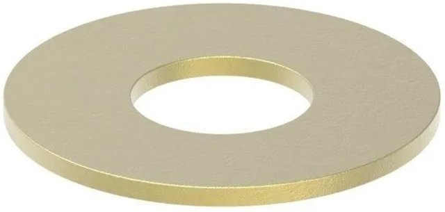 FeNau Messingscheibe für Torband, Farbe: Gold, Durchmesser: 30,0 mm, Dicke: 2,0 mm, Typ: Flach - Bild 1
