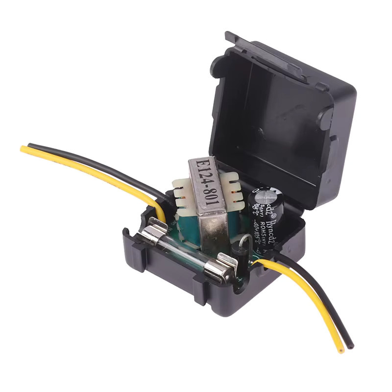 Auto Power Signal Filter Anti-Störungs-Modul für Stereo Radio Audio mit Relais und Kondensator in Schwarz - Bild 2