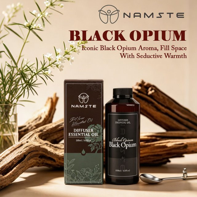 Namste Aroma Diffusor für ätherische Öle, Duftgerät und Lufterfrischer in Schwarz, 500 ml - Bild 1