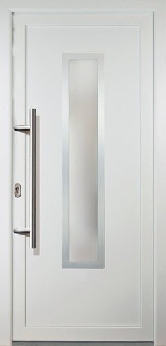 Meeth Kunststoff-Haustür Signum PVC in Weiß mit Glaseinsatz, modern, nach innen öffnend, ohne Türgriff, H x B x T: 200 x 88 x 7 cm - Bild 1