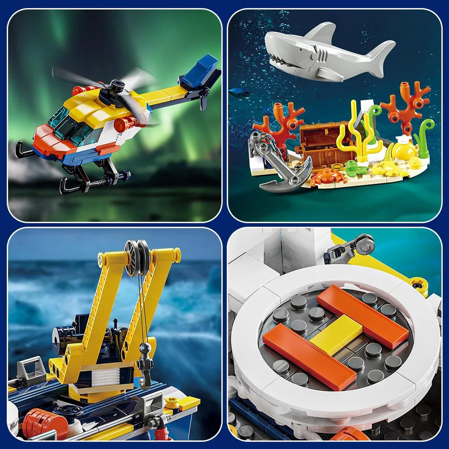 Linyi toy Stadtgebiet Ozean Schiff Gebäude Spielzeug Set ab 6 Jahren - Bild 3