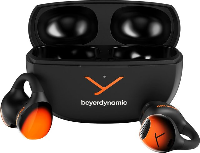 beyerdynamic Amiron Zero True Wireless Bluetooth Open-Ear-Kopfhörer schwarz/orange - Bild 2