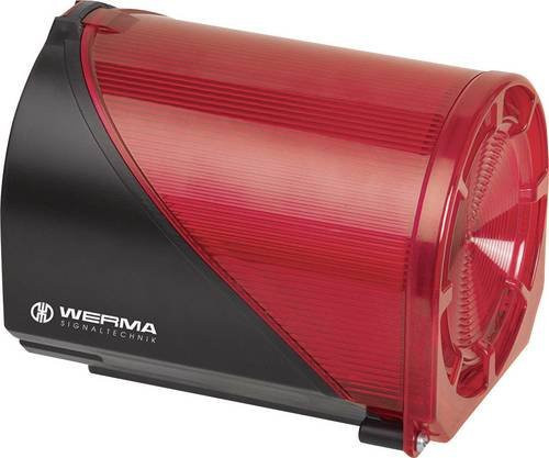 Werma Signaltechnik Kombi-Signalgeber 444.100.75 Rot 24 V/AC 24 V/DC 110 dB - Bild 1
