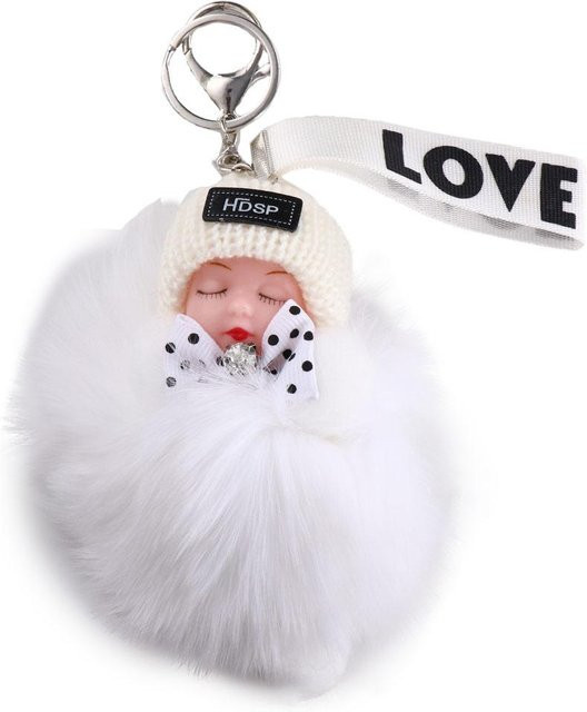 Yiran toy Schlüsselanhänger Plüsch, Schlafbaby Puppe, Unisex - Bild 1