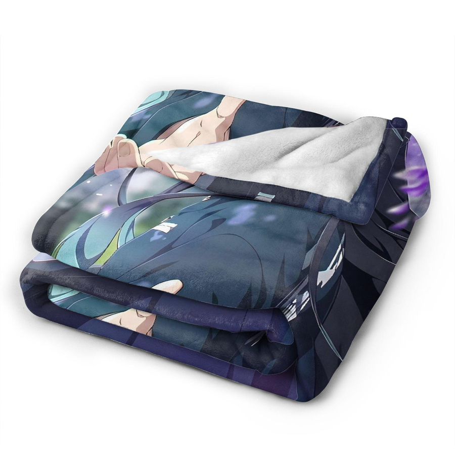 Muichiro Tokito Anime Plüschdecke aus Flanell, Multicolor, B: 75 cm, B: 90 cm - Bild 2