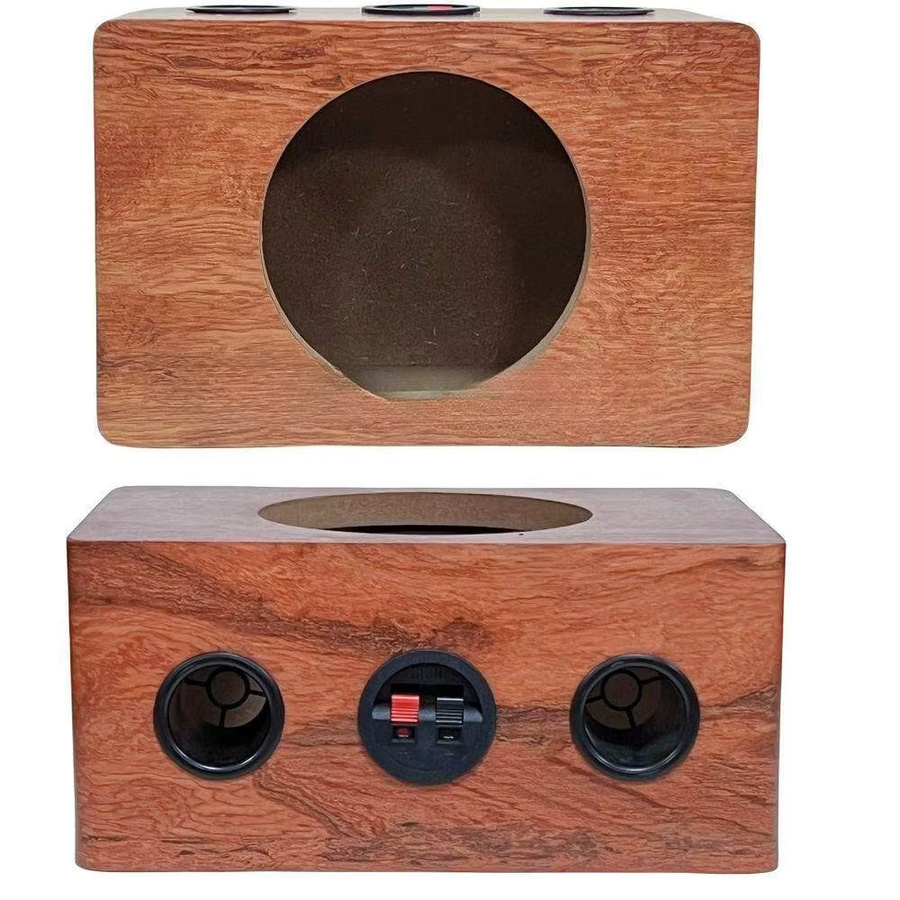 Cbirds Passive Audio-Lautsprecherbox in Braun mit Holzmaserung für Auto und Zuhause - Bild 2