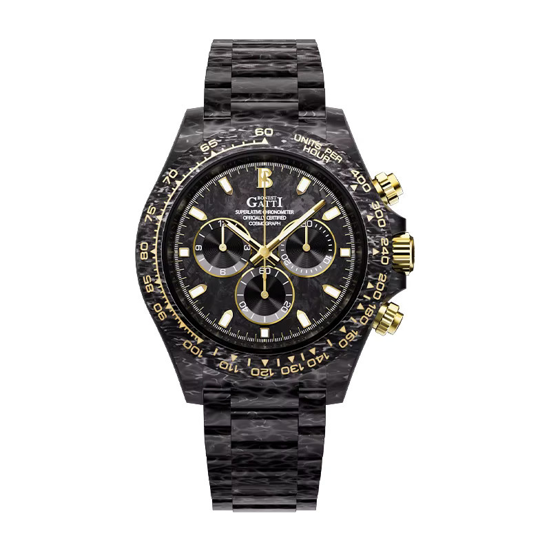 BONEST GATTI Chronograph, Automatik, Kohlefaser, 41 mm, Herren - Bild 2