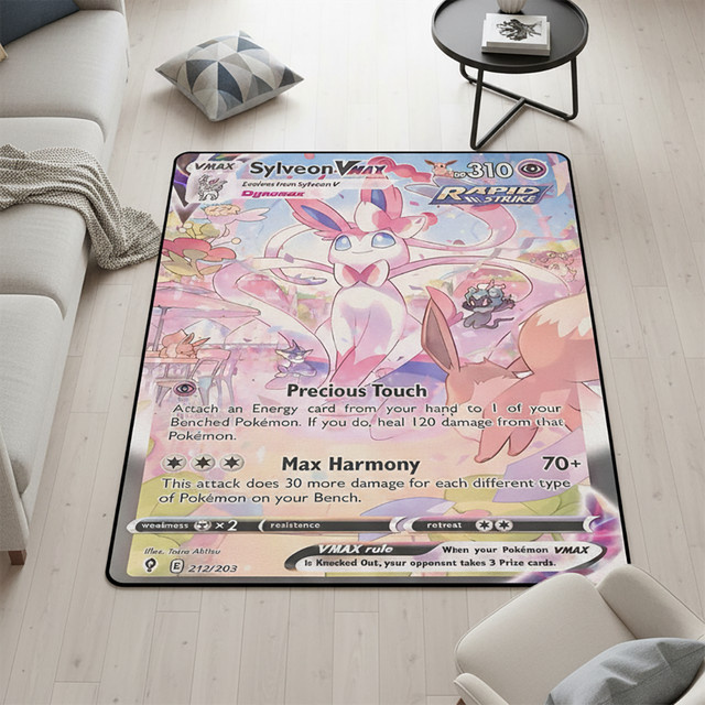 Pokémon Anime Teppich mit buntem Design von Bandai, weiche Spielmatte für Kinderzimmer in Multicolour - Bild 1