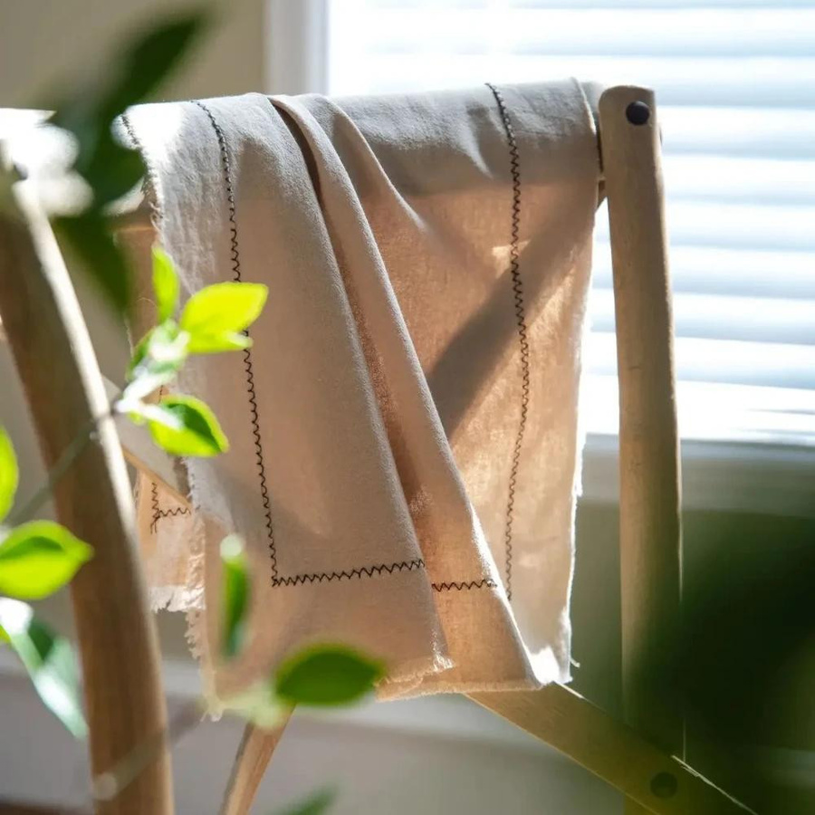 YT Daily Necessities Stoffservietten aus 100 % Baumwolle, 10 Stück, Grau, B: 30 cm, T: 45 cm - Bild 3