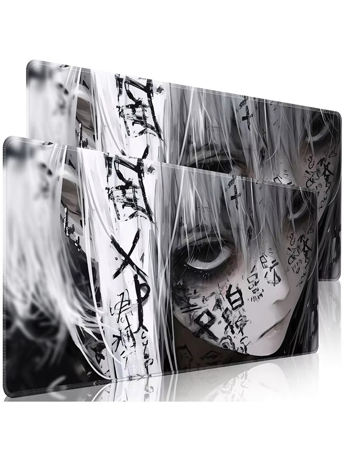 Bandai Anime-Mädchen Ästhetisches Langes Mauspad in Multicolour, Rutschfeste Gamer Schreibtischunterlage aus Gummi für Computer und Laptop - Bild 5