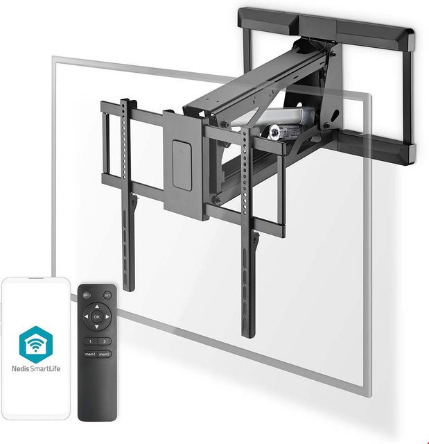 Nedis TV-Wandhalterung TVWM5880BK motorisiert für 37-75 Zoll Schwarz mit Wi-Fi - Bild 1