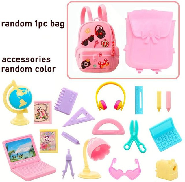 Discover Intime Barbie Puppenhaus-Arbeitszimmerzubehör, 18-teiliges Set, ab 3 Jahren - Bild 1