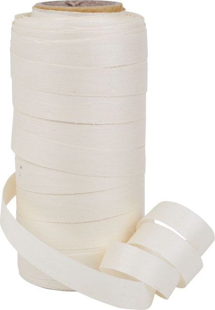 We Present Green Baumwoll Ringelband Cottonfield in Beige, Breite: 10 mm - Bild 1