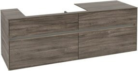 Villeroy & Boch Waschtischunterschrank Collaro in Eiche matt, Wandmontage mit integrierter LED-Beleuchtung und Innenschubladen, B/T/H: 160 x 54,8 x 50 cm - Bild 1