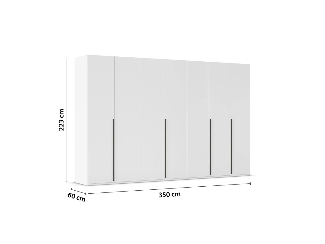 RAUCH Montclar Drehtürenschrank Weiß B/T/H: 350 x 60 x 223 cm - Bild 2