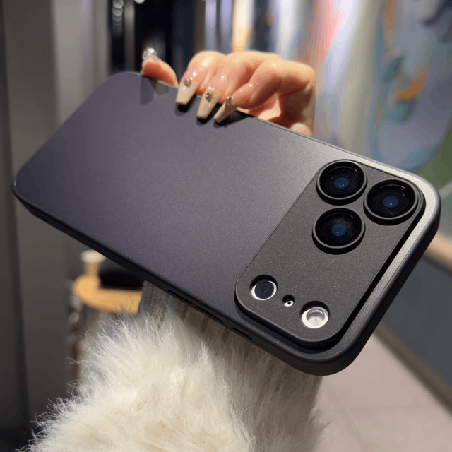Deluxe AG Mattierte Schutzhülle für iPhone 11 bis 17 Pro Max Nano Matte Schlanke Hartschale in Schwarz oder Weiß - Bild 1