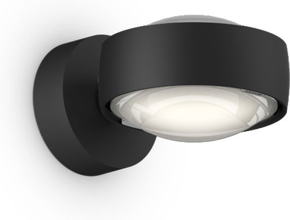 Occhio Sento D verticale up LED-Wandleuchte Schwarz matt mit warmweißem Licht (3000K) - Bild 1
