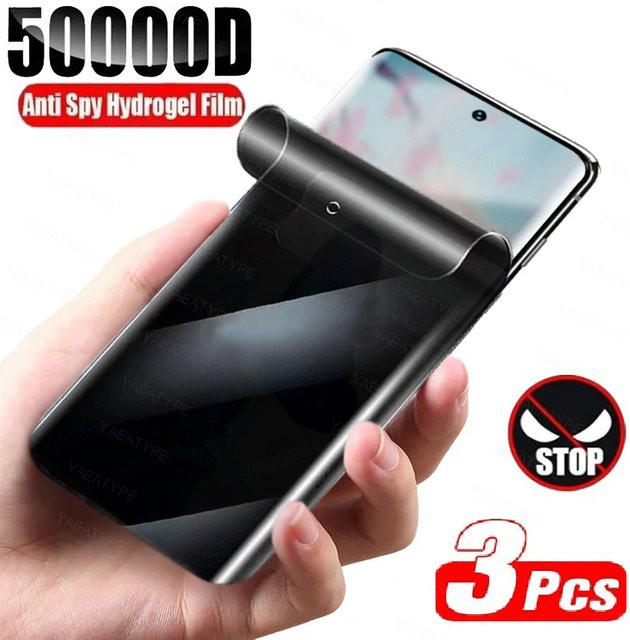 3er-Pack Privatsphäre Hydrogel Displayschutz für Motorola Moto X70 Air G56 G96 G100 Pro G06 G57 G86 Power 5G Anti-Spy Schutzfolie in Transparent - Bild 1
