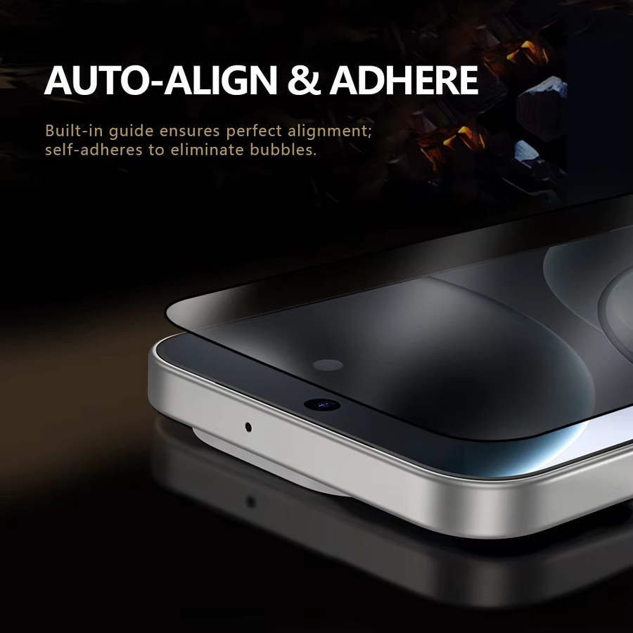 LeReach CF Privacy Panzerglas Anti-Spy Displayschutzfolie für Oppo Find X9 Pro und Oppo Find X9 Ultra in Transparent - Bild 4