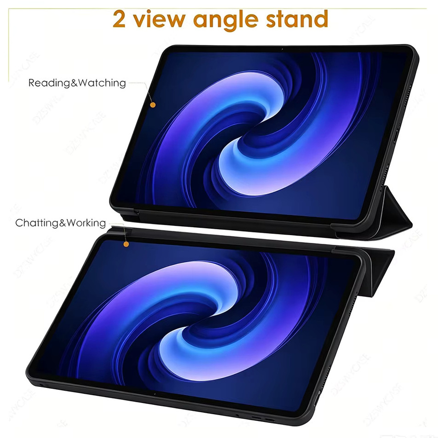 Xiaomi Folio Standhülle aus PU-Leder mit weicher Silikon-Rückenschale für Xiaomi Pad 6 Pro 11 und Xiaomi Pad 6 11'' 2023, ultradünn und faltbar, in Schwarz oder Grün - Bild 3