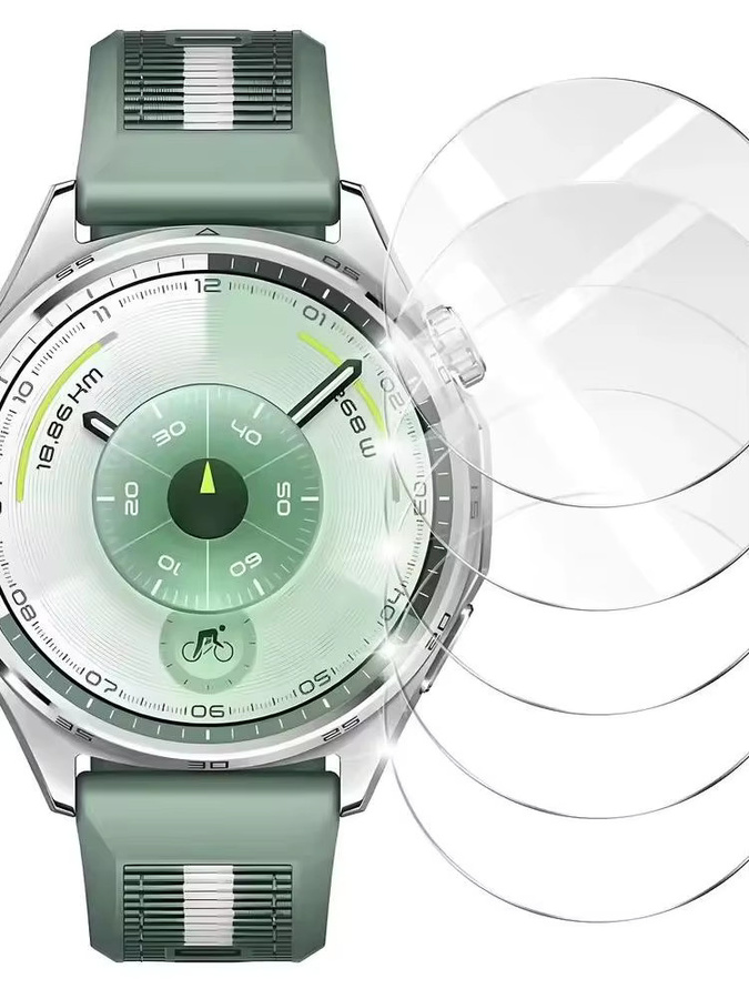 Displayschutzglas Huawei Watch GT5 Pro, 46 mm, 42 mm, 41 mm, Uhrenzubehör - Bild 3