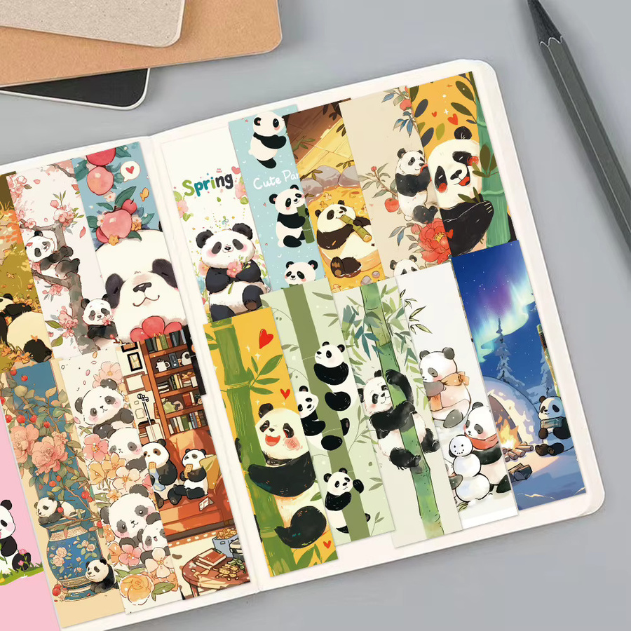 Bview Art Panda Lesezeichen Set aus Papier, 30 Stück, Mehrfarbig - Bild 2