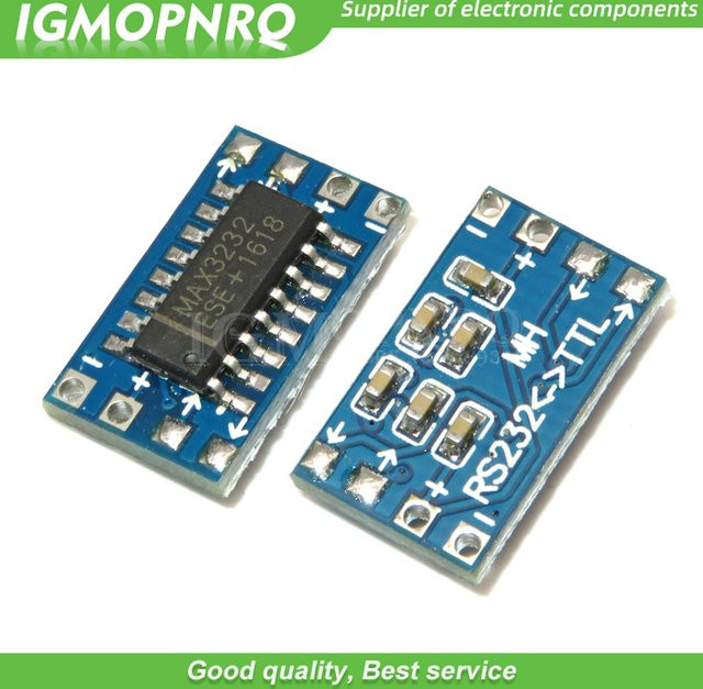 10er Set MAX3232 RS232 zu TTL Konverter Adapter Module in Blau, 115200 bps, 3V-5V, MAX3232CSE - Bild 1