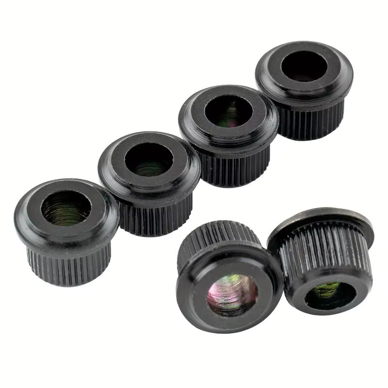 Musiclily Pro Gitarrenstimmmechanik Adapter Set, 6 Stück, Farbe: Silber, 6mm bis 10mm Umwandlungsbuchsen für Vintage und moderne Tuner - Bild 2