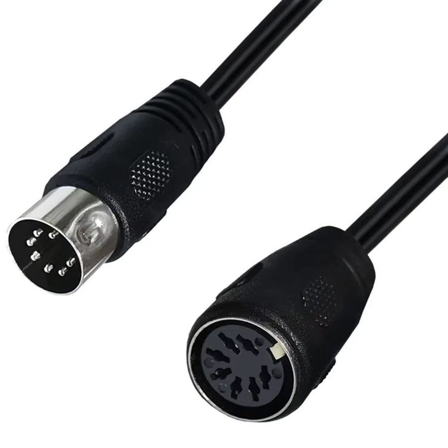 BSN 7-poliges Midi-Kabel Stecker-Buchse für Bang & Olufsen, Naim und Quad Stereo-Systeme in Schwarz - Bild 5