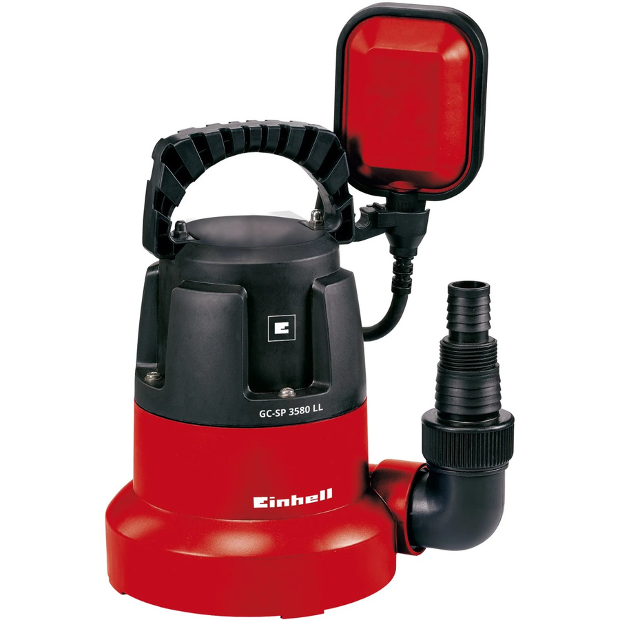 Einhell Tauchpumpe GC-SP 3580 LL in Schwarz-Rot mit 8000 l/h Förderleistung und 7,5 m Förderhöhe - Bild 2