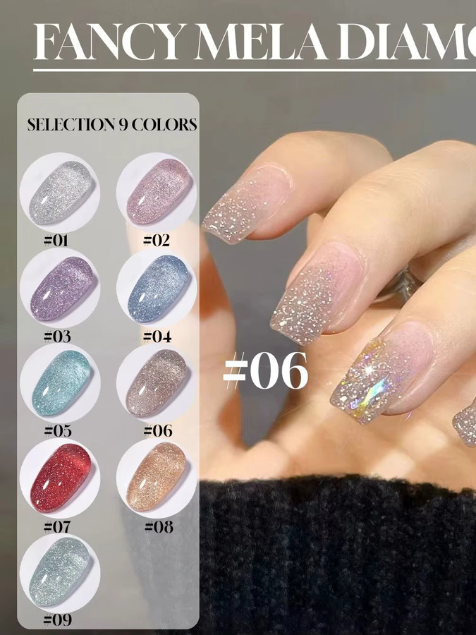 MIANEL Nagellack, Holographischer Diamant-Gel, 12 ml, Glänzend - Bild 3