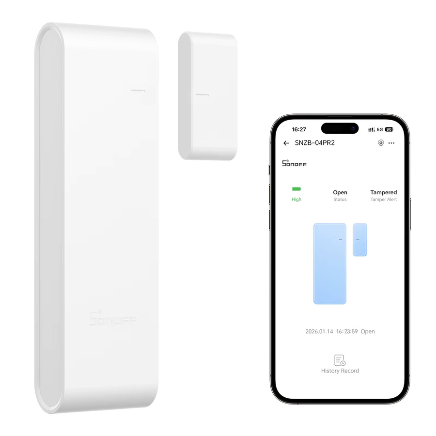 SONOFF SenseGuard DW Gen2 Zigbee Tür- und Fenstersensor mit Manipulationsalarm in Weiß, kompatibel mit Matter Bridge und Apple Home - Bild 6