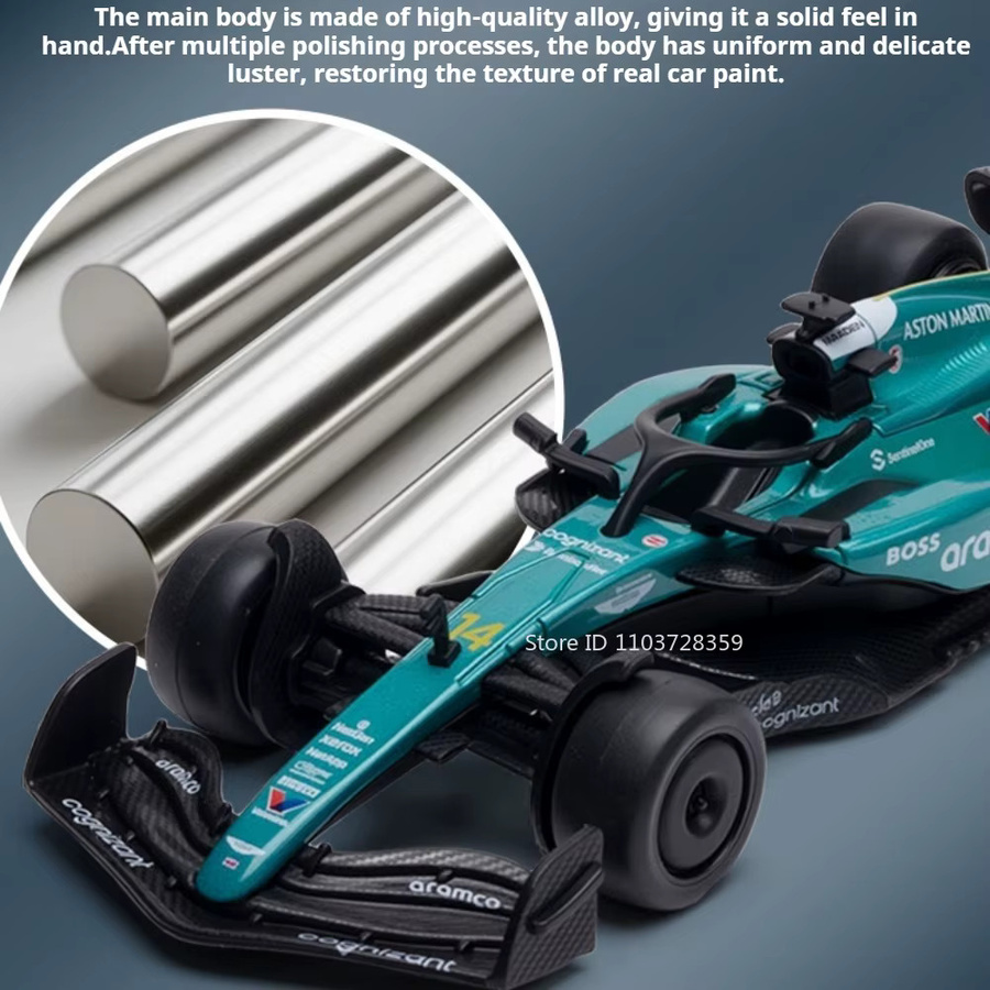 RMZ city F1 Valkyrie Sportwagen, Miniatur-Spielzeugmodell, 1:43, Metall, Grün - Bild 4