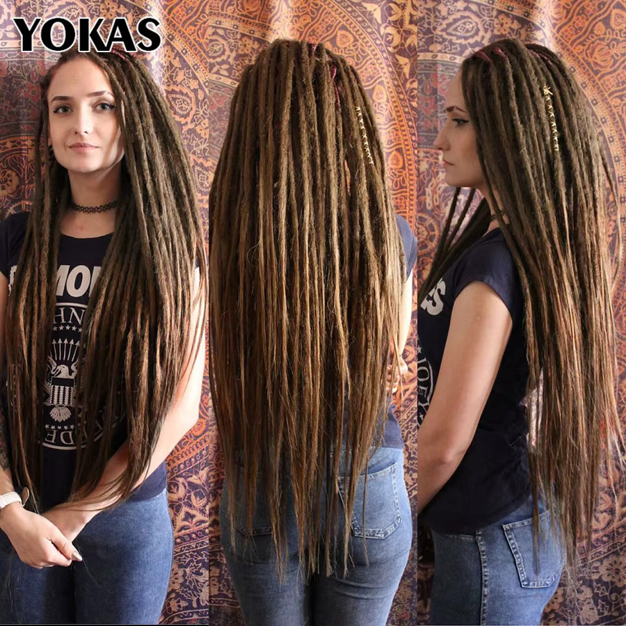 YOKAS Dreadlock-Erweiterungen, synthetisch, handgefertigt, Damen - Bild 5