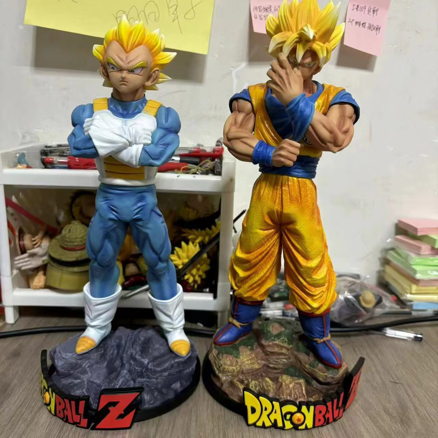 Bandai Dragon Ball Vegeta Son Goku Super Saiyajin Figuren, Actionfiguren, Kunststoff, Bunt / Mehrfarbig - Bild 1