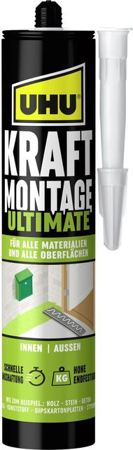 Uhu Montagekleber Kraft Montage Ultimate Polymer Weiß 440 g - Bild 1