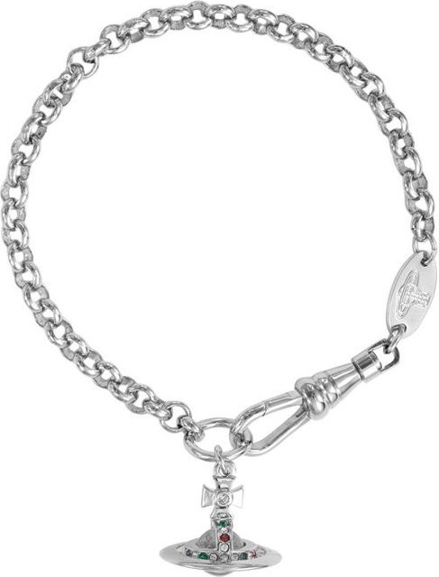 Vivienne Westwood Armband, Messing, Silber, Kristall, Damen - Bild 1