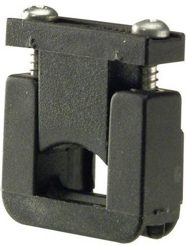 Hager Tehalit Zugentlastung M 5861 für Elektro-Sockelleisten in Schwarz - Bild 1