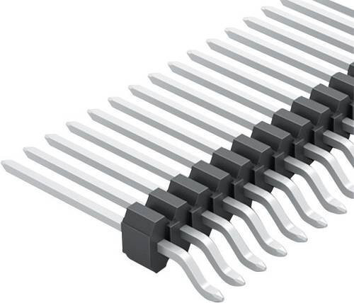 Fischer Elektronik Präzisions-Stiftleiste Schwarz, 1 Reihe, 20 Polzahl, 10062001 - Bild 1