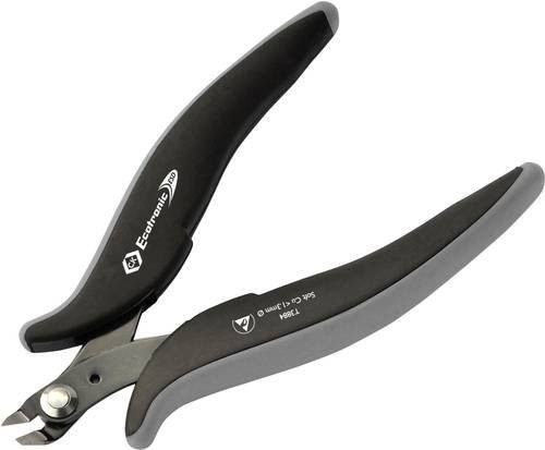 C.K Ecotronic T3884 ESD Printzange ohne Facette in Schwarz aus gehärtetem Stahl, Länge: 132 mm - Bild 1