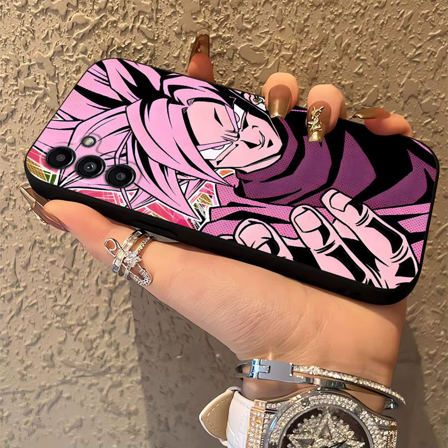 Dragon Ball Cartoon Handyhülle für Samsung Galaxy A-Serie in Schwarz und Multicolour, weiche Schutzhülle - Bild 3