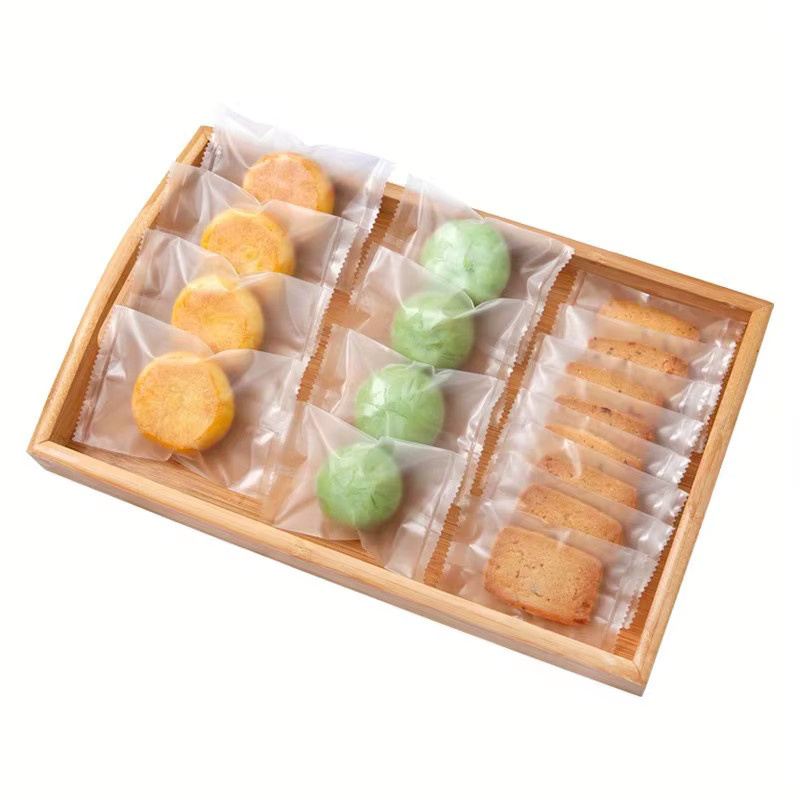 100 Stück matte Backbeutel aus transparentem PE-Kunststoff, heißversiegelbar, ideal für Lebensmittel, Kekse und Süßigkeiten als Geschenk- oder Partyverpackung - Bild 1