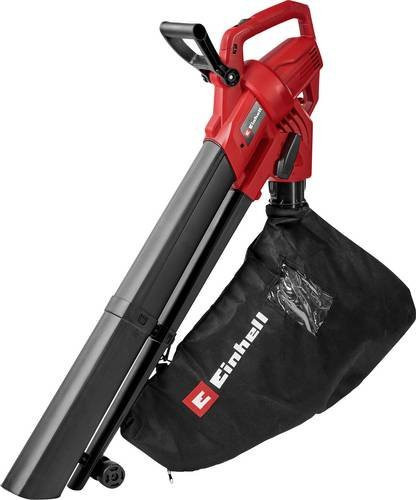 Einhell GC-EL 3026 E Elektro Laubsauger in Rot mit höhenverstellbarem Griff und Tragegurt - Bild 1