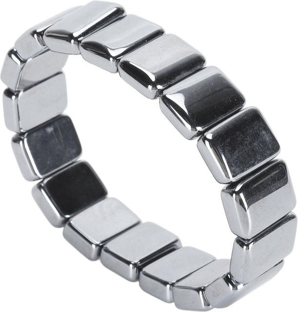 Koogeelife Armband Terahertz, Rechteckperlen, Weiß, Unisex - Bild 1