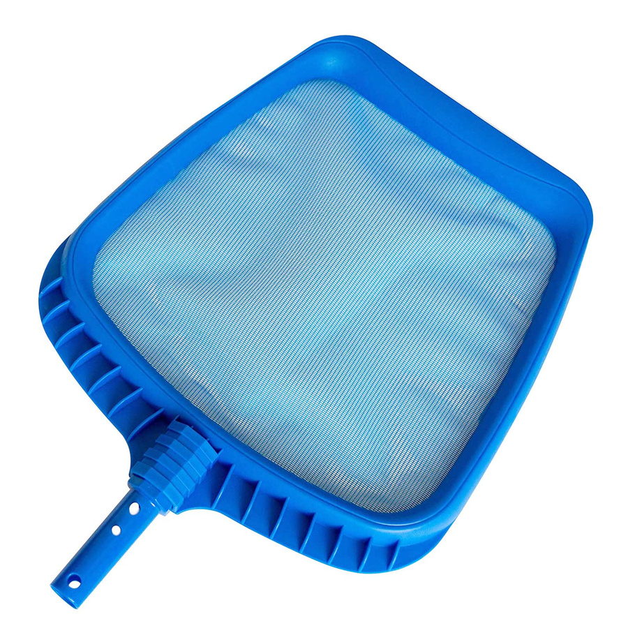 Robuster Pool-Skimmer-Netz aus Kunststoff für die Poolreinigung mit Teleskopstange, Blau, mfySpace - Bild 3
