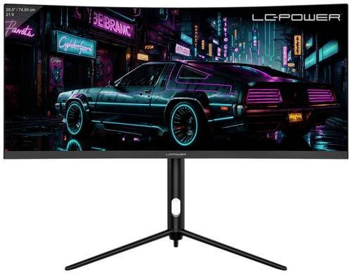 LC Power LC-M30UWFC Gaming Monitor 29.5 Zoll VA Display 2560 x 1080 Pixel 21:9 Schwarz mit DisplayPort, HDMI und 3.5 mm Klinke - Bild 1