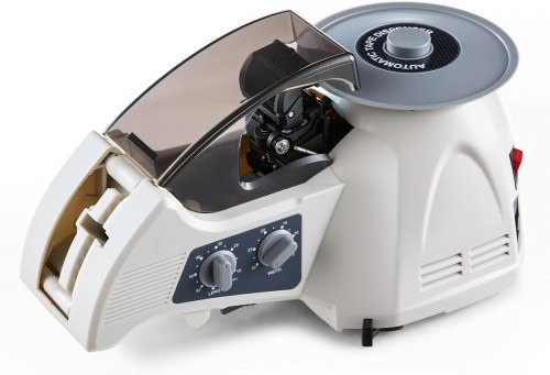 VEVOR Automatischer elektrischer Klebebandabroller in Weiß für Klebebandbreiten von 5-25 mm mit einstellbarer Schnittlänge von 10-60 mm - Bild 1