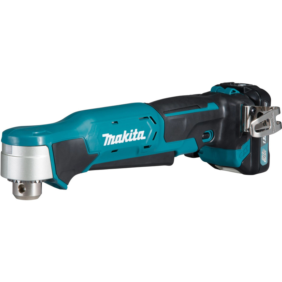 Makita Akku-Winkelbohrmaschine DA332DSYJ 10,8V mit 2 Akkus und Ladegerät im MAKPAC Koffer, Blau/Schwarz - Bild 1