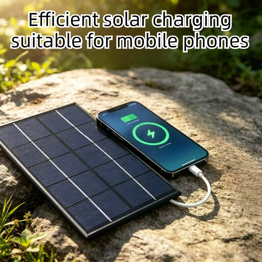 EESBAO Tragbares Solarpanel mit USB-Anschluss für Camping und Notfallgebrauch - Bild 3