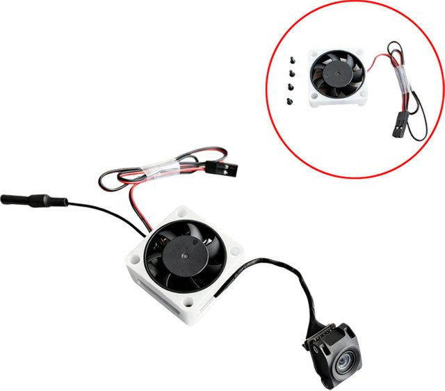 DJI O4/O4 Pro Air Unit Video Transmitter 14000RPM Lüfter-Kit in Weiß mit 25,5mm Befestigungslöchern und 3D-Druck Modifizierten Teilen - Bild 1